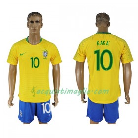 Divisa di Calcio Brasile Kaka 10 Prima Mondiali 2018